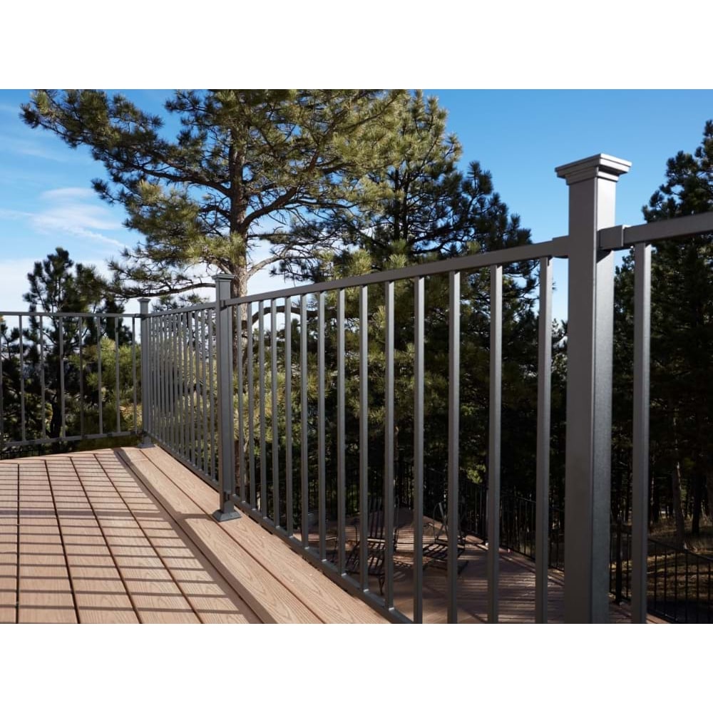 Fortress Building Products 18-ft x 34-in Black Sand Steel Deck Rail Kit