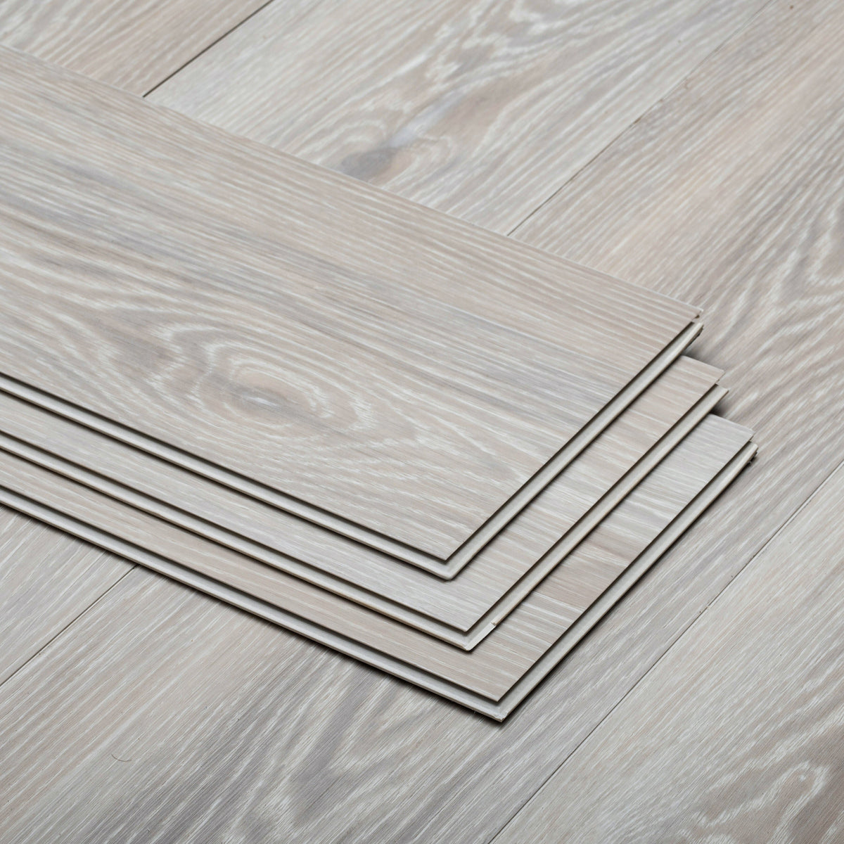 Lucida USA (Sample) Maxcore Antique Oak Gray Wood Look 22-mil Waterproof Interlocking Luxury Vinyl Plank