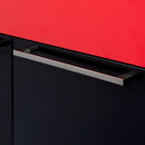 Presenza Brushed Steel Drop-In Utility Tub with Cabinet and Faucet