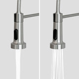 Presenza Brushed Steel Utility Tub with Faucet and Cabinet