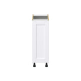 Hugo&Borg Rosemont 12-in W x 34.5-in H x 24-in D Glacier White Base Fully Assembled Cabinet (Flat Panel Shaker Door Style)