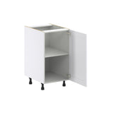 Hugo&Borg Rosemont 18-in W x 34.5-in H x 24-in D Glacier White Base Fully Assembled Cabinet (Flat Panel Shaker Door Style)