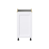 Hugo&Borg Rosemont 18-in W x 34.5-in H x 24-in D Glacier White Base Fully Assembled Cabinet (Flat Panel Shaker Door Style)