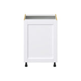 Hugo&Borg Rosemont 24-in W x 34.5-in H x 24-in D Glacier White Base Fully Assembled Cabinet (Flat Panel Shaker Door Style)