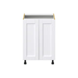 Hugo&Borg Rosemont 24-in W x 34.5-in H x 24-in D Glacier White Base Fully Assembled Cabinet (Flat Panel Shaker Door Style)