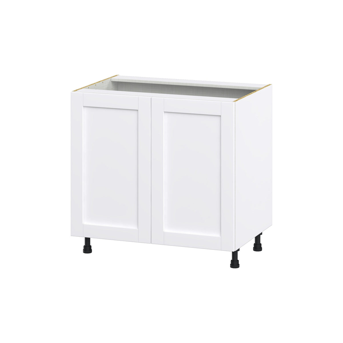 Hugo&Borg Rosemont 36-in W x 34.5-in H x 24-in D Glacier White Base Fully Assembled Cabinet (Flat Panel Shaker Door Style)