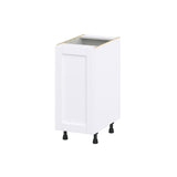 Hugo&Borg Rosemont 15-in W x 34.5-in H x 24-in D Glacier White 3-Drawers Base Fully Assembled Cabinet (Flat Panel Shaker Style)