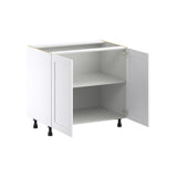 Hugo&Borg Rosemont 36-in W x 34.5-in H x 24-in D Glacier White Base Fully Assembled Cabinet (Flat Panel Shaker Door Style)