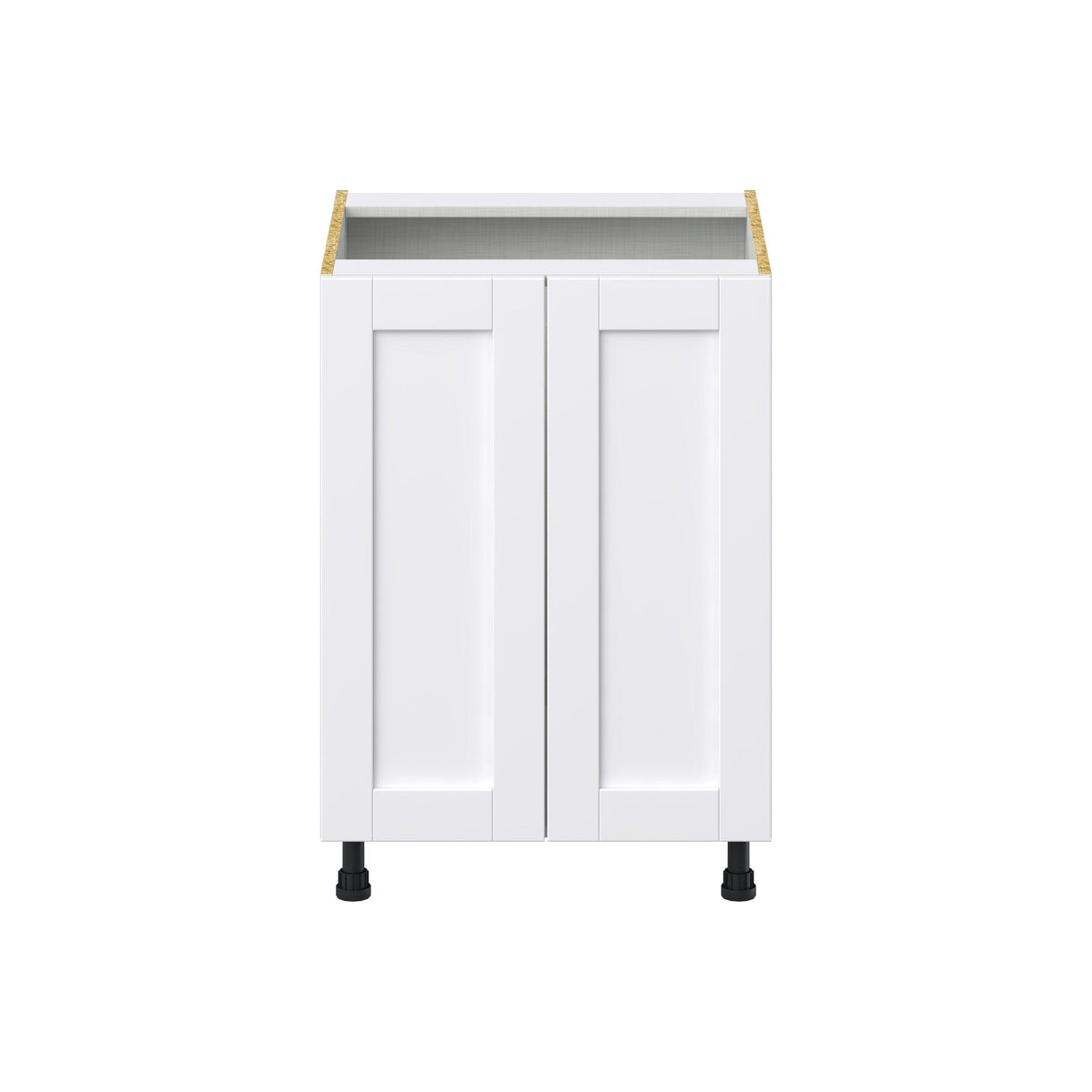 Hugo&Borg Rosemont 24-in W x 34.5-in H x 24-in D Glacier White 3-Drawers Base Fully Assembled Cabinet (Flat Panel Shaker Style)