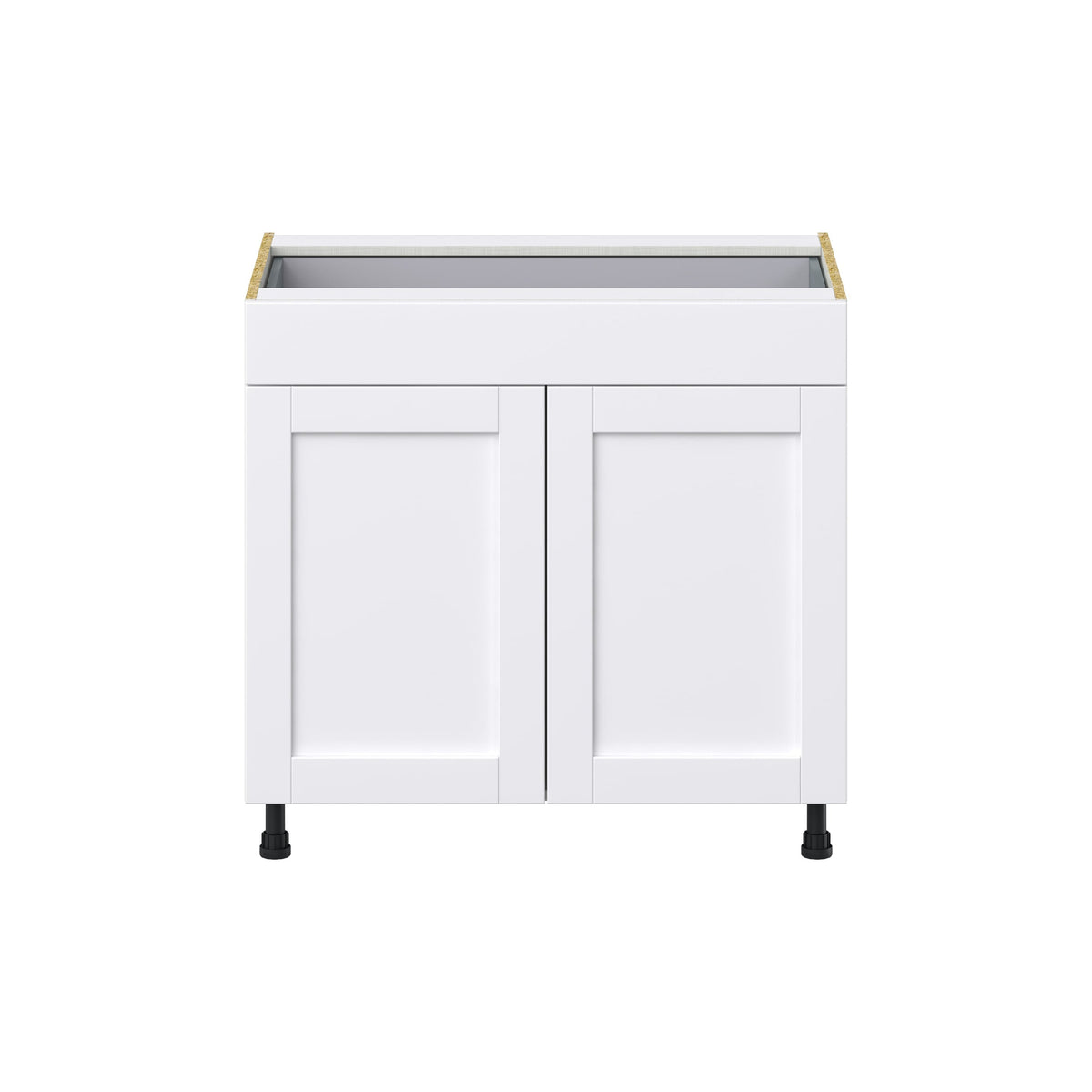 Hugo&Borg Rosemont 36-in W x 34.5-in H x 24-in D Glacier White 1-Drawer Base Fully Assembled Cabinet (Flat Panel Shaker Style)
