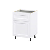 Hugo&Borg Rosemont 24-in W x 34.5-in H x 24-in D Glacier White 1-Drawer Base Fully Assembled Cabinet (Flat Panel Shaker Style)