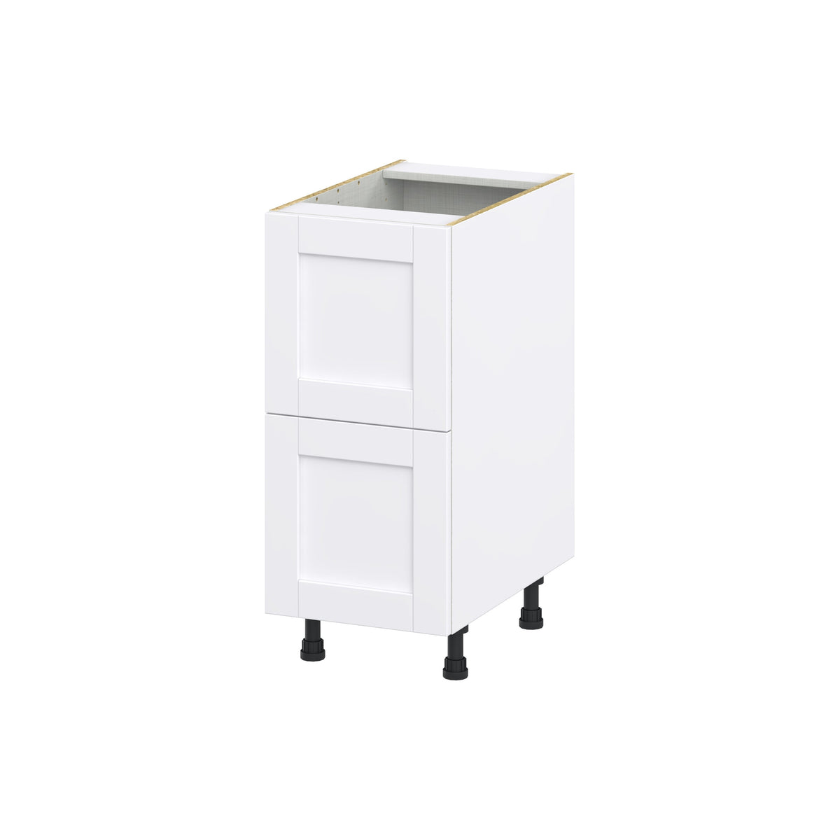 Hugo&Borg Rosemont 15-in W x 34.5-in H x 25-in D Glacier White 2-Drawer Base Fully Assembled Cabinet