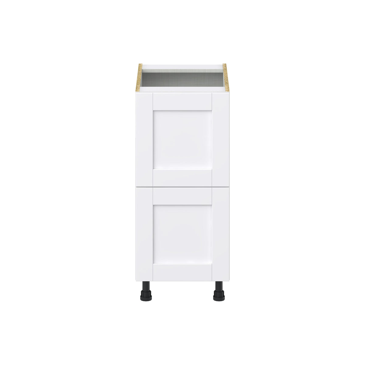 Hugo&Borg Rosemont 15-in W x 34.5-in H x 25-in D Glacier White 2-Drawer Base Fully Assembled Cabinet