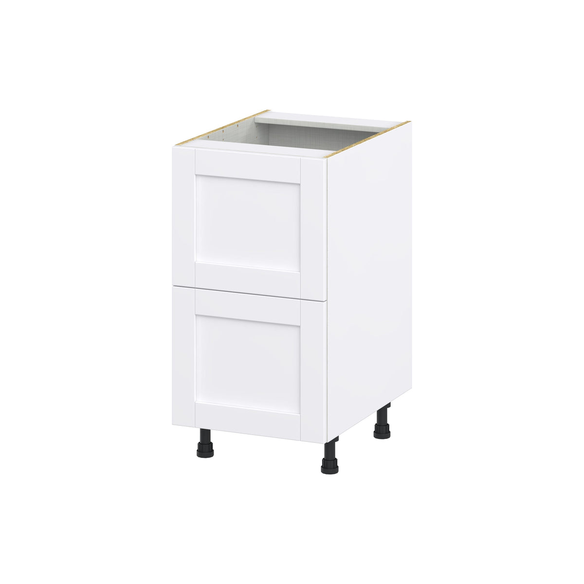 Hugo&Borg Rosemont 18-in W x 34.5-in H x 24-in D Glacier White 2-Drawer Base Fully Assembled Cabinet