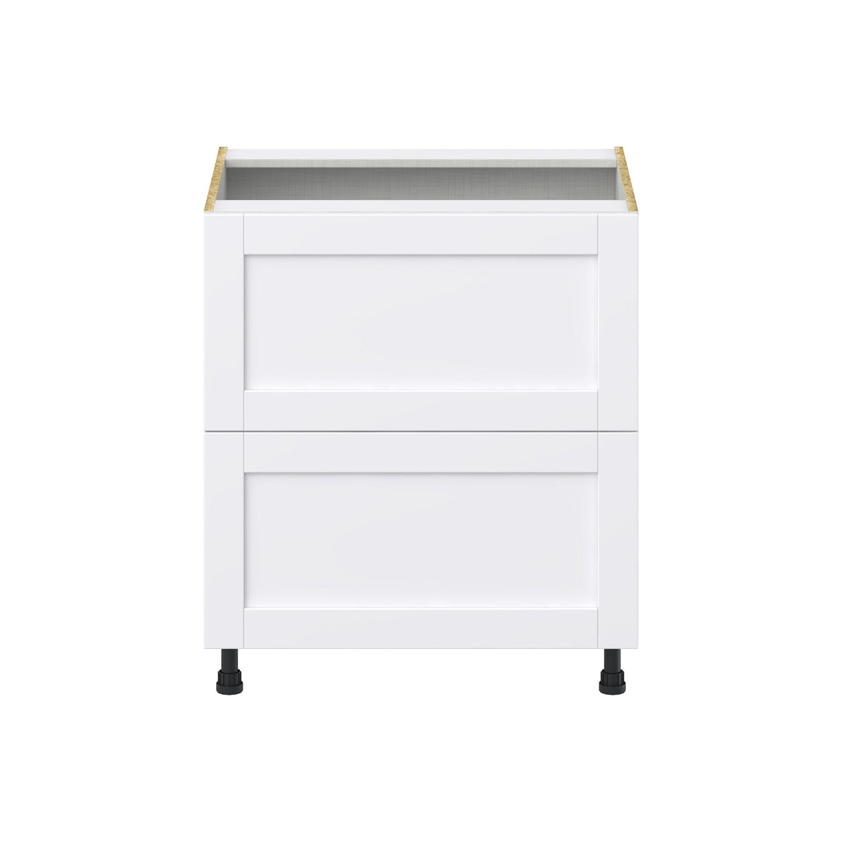 Hugo&Borg Rosemont 30-in W x 34.5-in H x 24-in D Glacier White 2-Drawer Base Fully Assembled Cabinet