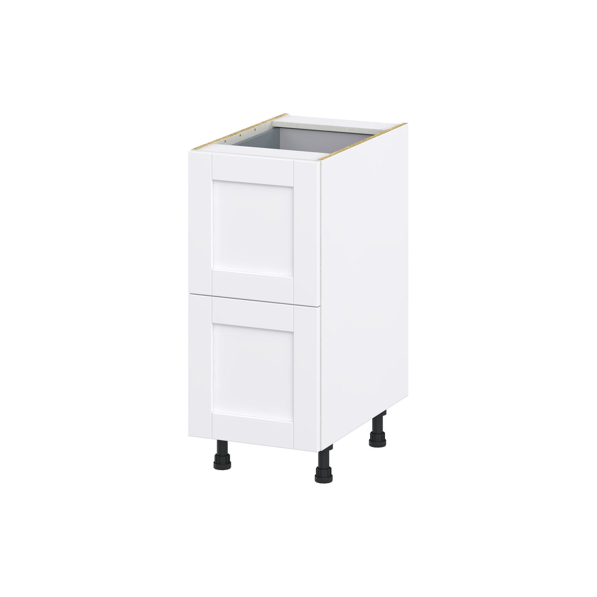 Hugo&Borg Rosemont 15-in W x 34.5-in H x 24-in D Glacier White 2-Drawer Base Fully Assembled Cabinet