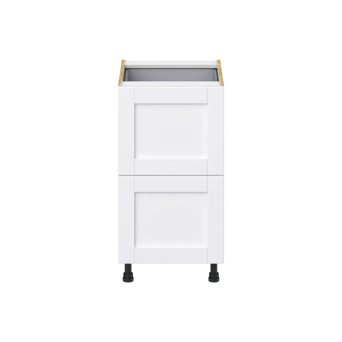 Hugo&Borg Rosemont 18-in W x 34.5-in H x 24-in D Glacier White 2-Drawer Base Fully Assembled Cabinet