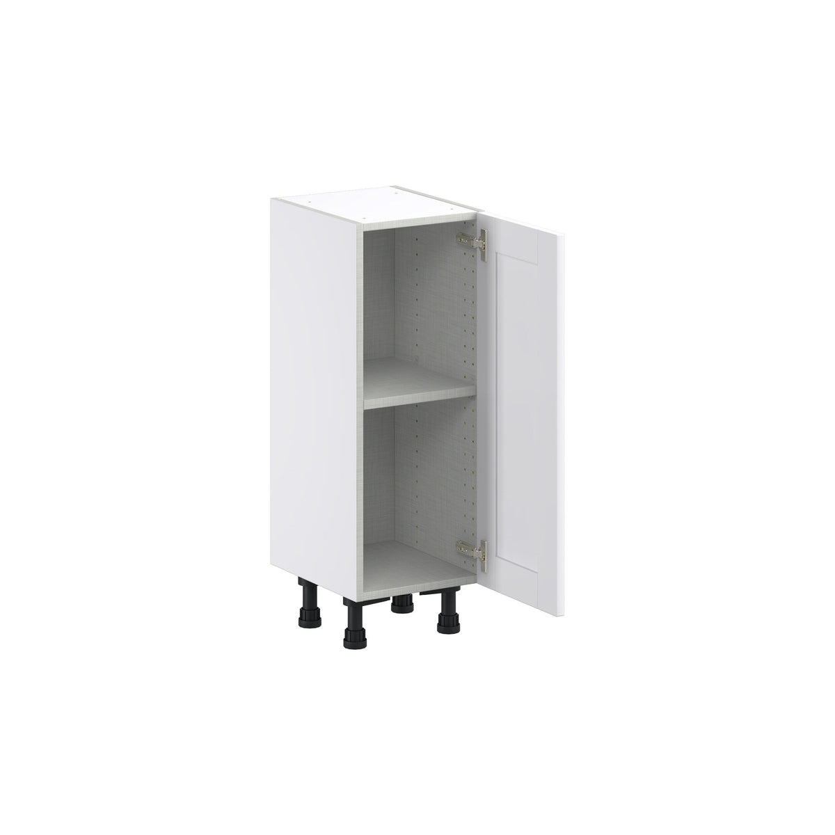 Hugo&Borg Rosemont 13-in W x 34.5-in H x 14-in D Glacier White Base Fully Assembled Cabinet (Flat Panel Shaker Door Style)