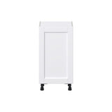 Hugo&Borg Rosemont 18-in W x 34.5-in H x 14-in D Glacier White Base Fully Assembled Cabinet (Flat Panel Shaker Door Style)