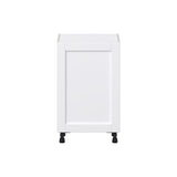Hugo&Borg Rosemont 21-in W x 34.5-in H x 14-in D Glacier White Base Fully Assembled Cabinet (Flat Panel Shaker Door Style)