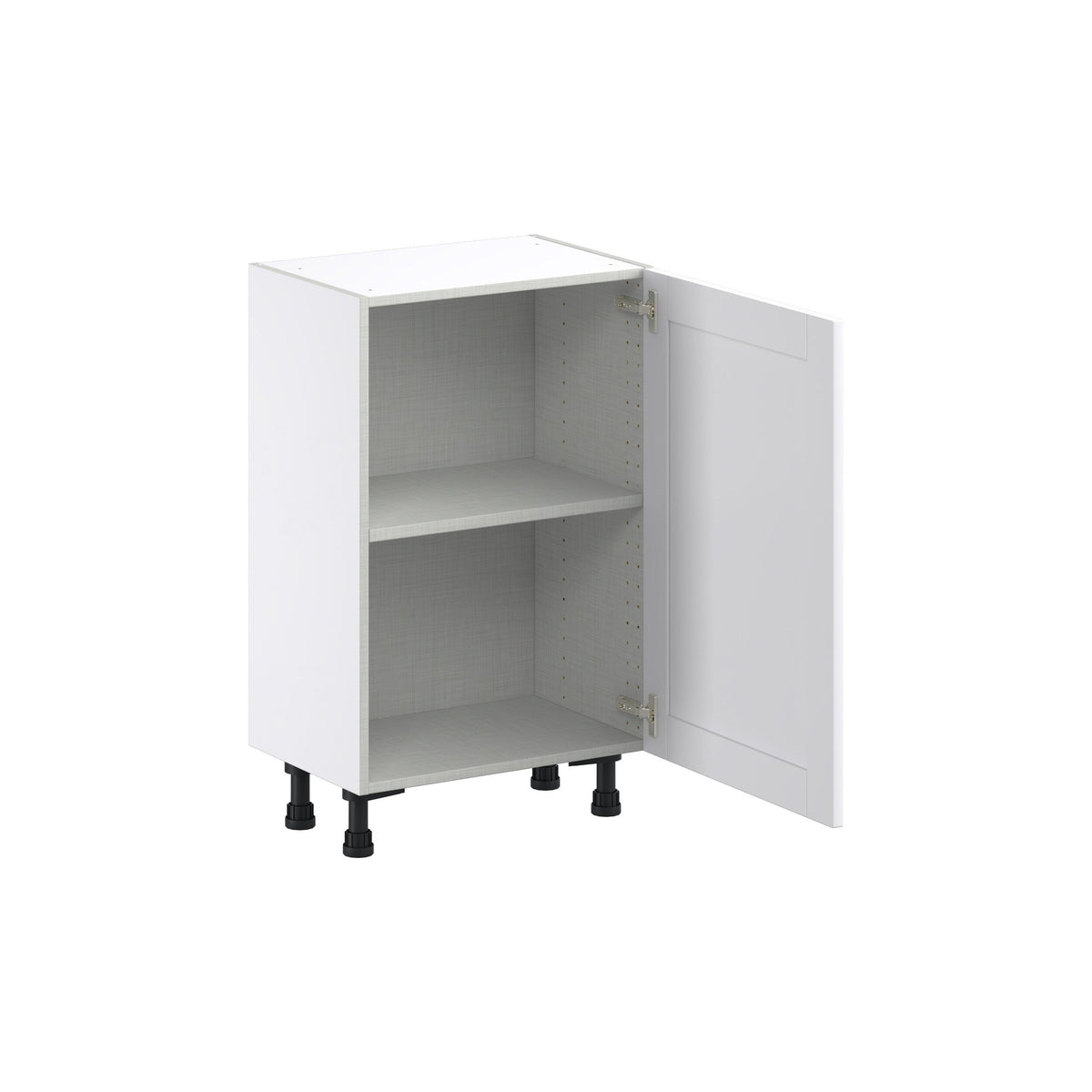 Hugo&Borg Rosemont 21-in W x 34.5-in H x 14-in D Glacier White Base Fully Assembled Cabinet (Flat Panel Shaker Door Style)
