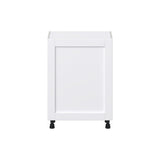 Hugo&Borg Rosemont 24-in W x 34.5-in H x 14-in D Glacier White Base Fully Assembled Cabinet (Flat Panel Shaker Door Style)