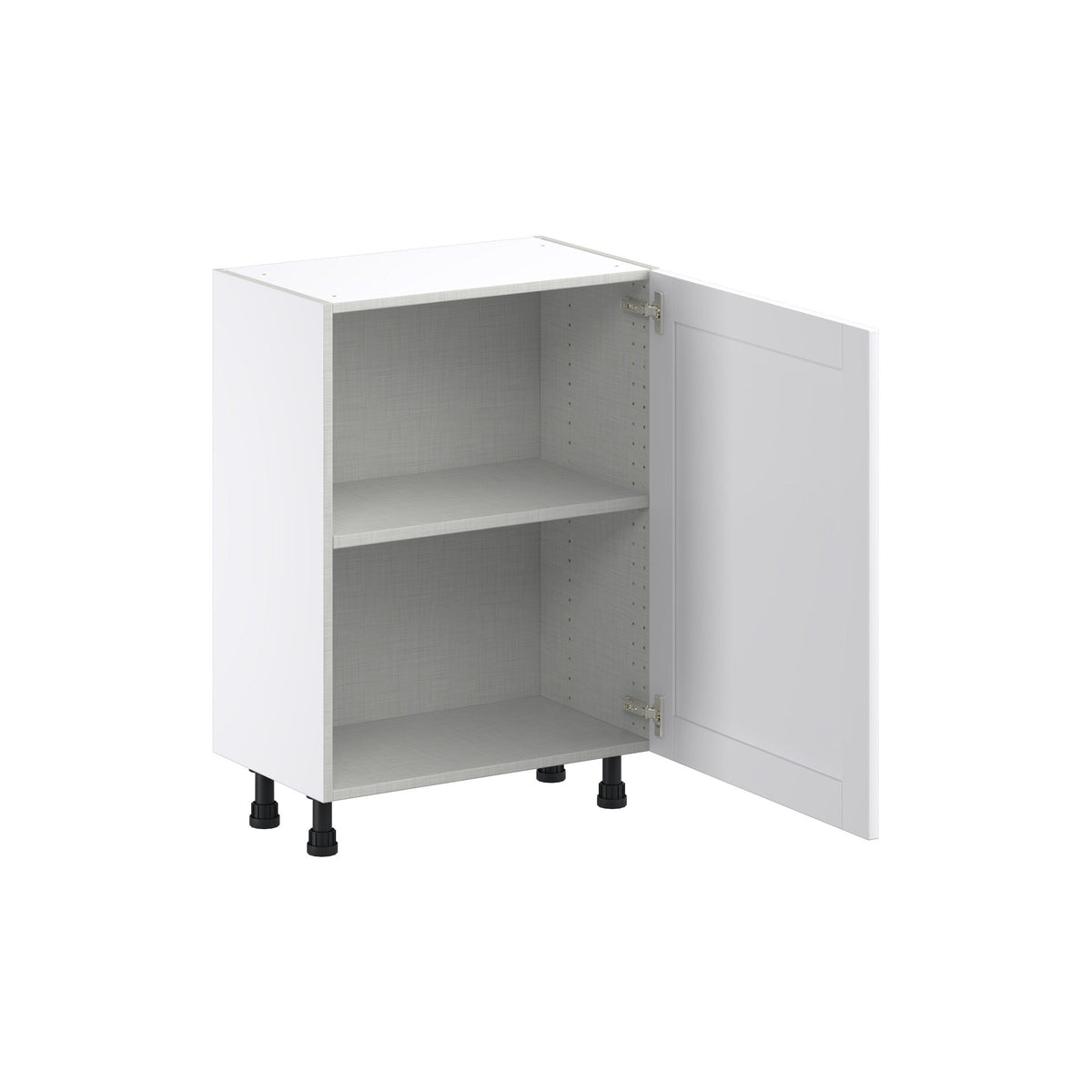 Hugo&Borg Rosemont 24-in W x 34.5-in H x 14-in D Glacier White Base Fully Assembled Cabinet (Flat Panel Shaker Door Style)