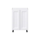 Hugo&Borg Rosemont 24-in W x 34.5-in H x 14-in D Glacier White Base Fully Assembled Cabinet (Flat Panel Shaker Door Style)
