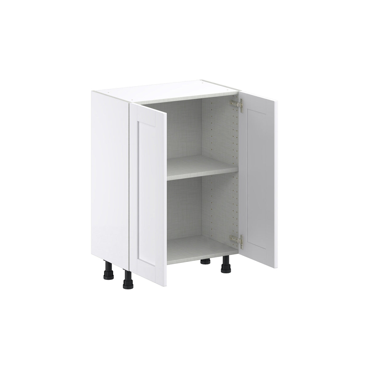 Hugo&Borg Rosemont 24-in W x 34.5-in H x 14-in D Glacier White Base Fully Assembled Cabinet (Flat Panel Shaker Door Style)
