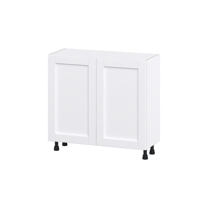 Hugo&Borg Rosemont 36-in W x 34.5-in H x 14-in D Glacier White Base Fully Assembled Cabinet (Flat Panel Shaker Door Style)