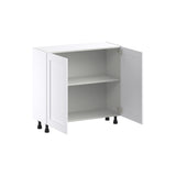 Hugo&Borg Rosemont 36-in W x 34.5-in H x 14-in D Glacier White Base Fully Assembled Cabinet (Flat Panel Shaker Door Style)