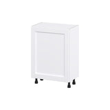 Hugo&Borg Rosemont 24-in W x 34.5-in H x 14-in D Glacier White 3-Drawers Base Fully Assembled Cabinet (Flat Panel Shaker Style)