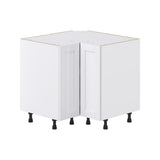 Hugo&Borg Rosemont 36-in W x 34.5-in H x 36-in D Glacier White Lazy Susan Corner Base Fully Assembled Cabinet (Flat Panel Shaker Style)