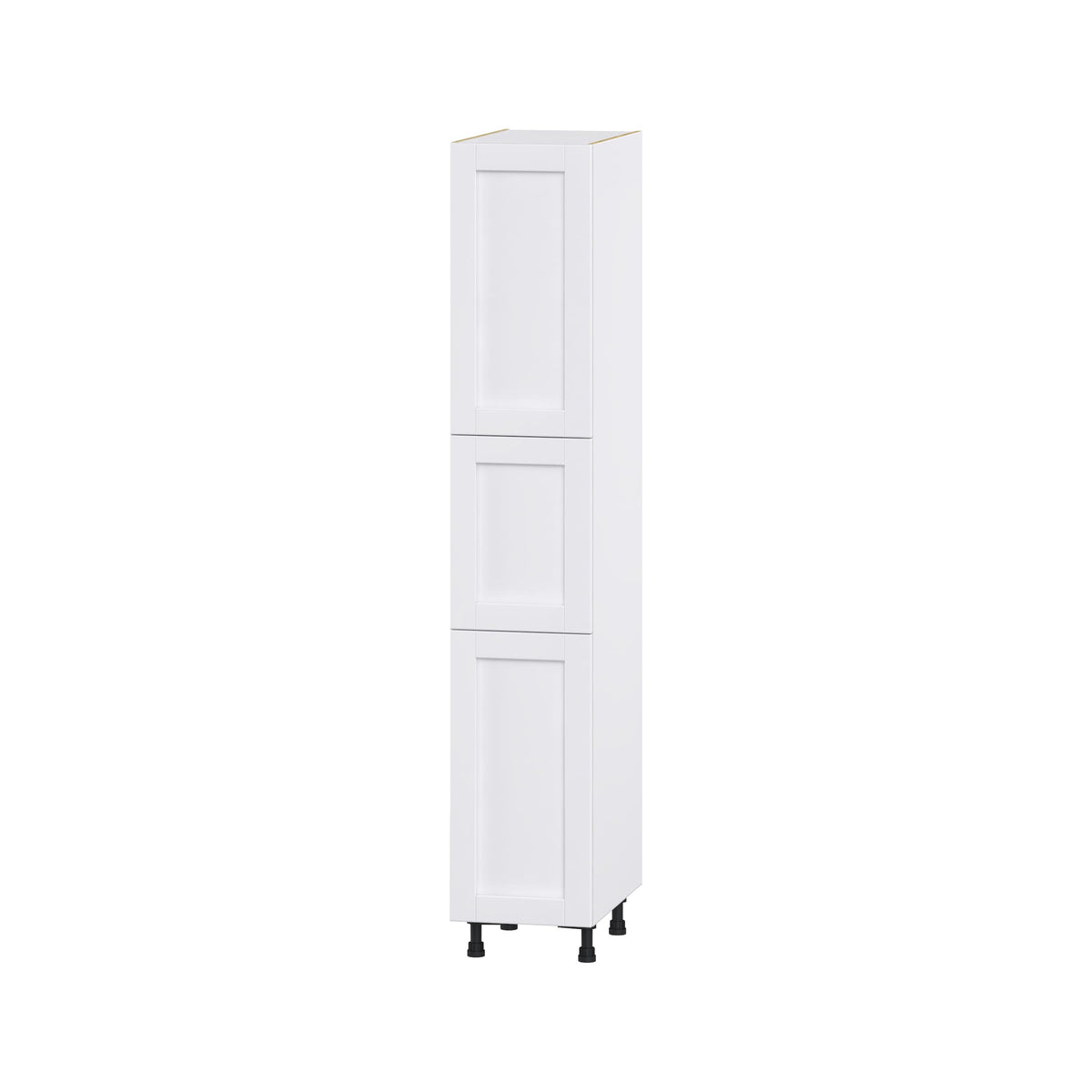 Hugo&Borg Rosemont 15-in W x 84.5-in H x 24-in D Glacier White Pantry Fully Assembled Cabinet (Flat Panel Shaker Door Style)