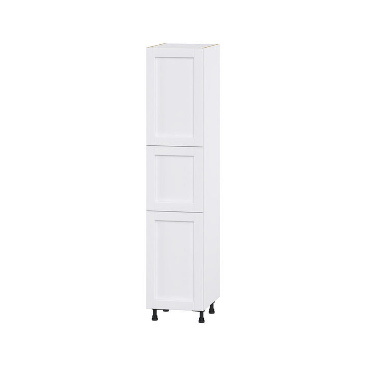 Hugo&Borg Rosemont 18-in W x 84.5-in H x 24-in D Glacier White Pantry Fully Assembled Cabinet (Flat Panel Shaker Door Style)