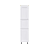 Hugo&Borg Rosemont 18-in W x 84.5-in H x 24-in D Glacier White Pantry Fully Assembled Cabinet (Flat Panel Shaker Door Style)