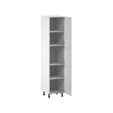 Hugo&Borg Rosemont 18-in W x 84.5-in H x 24-in D Glacier White Pantry Fully Assembled Cabinet (Flat Panel Shaker Door Style)