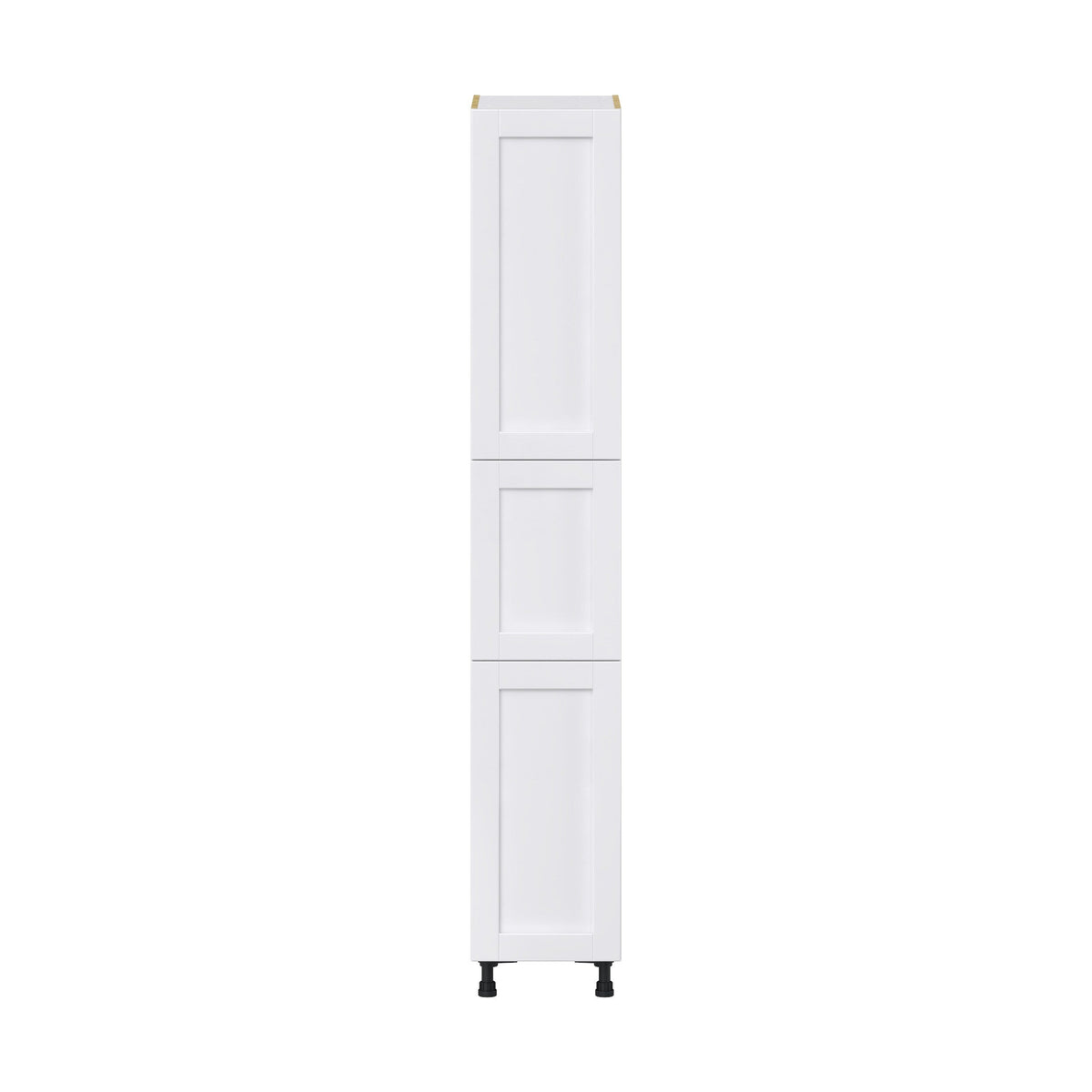 Hugo&Borg Rosemont 15-in W x 89.5-in H x 24-in D Glacier White Pantry Fully Assembled Cabinet (Flat Panel Shaker Door Style)