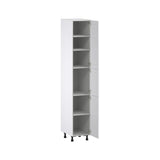 Hugo&Borg Rosemont 15-in W x 89.5-in H x 24-in D Glacier White Pantry Fully Assembled Cabinet (Flat Panel Shaker Door Style)