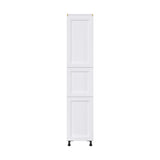 Hugo&Borg Rosemont 18-in W x 89.5-in H x 24-in D Glacier White Pantry Fully Assembled Cabinet (Flat Panel Shaker Door Style)