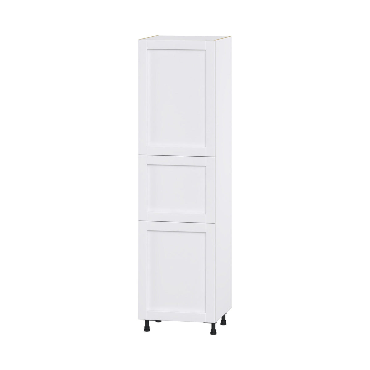 Hugo&Borg Rosemont 24-in W x 89.5-in H x 24-in D Glacier White Pantry Fully Assembled Cabinet (Flat Panel Shaker Door Style)