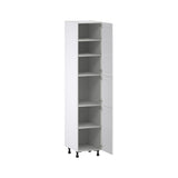 Hugo&Borg Rosemont 18-in W x 89.5-in H x 24-in D Glacier White Pantry Fully Assembled Cabinet (Flat Panel Shaker Door Style)