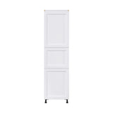 Hugo&Borg Rosemont 24-in W x 89.5-in H x 24-in D Glacier White Pantry Fully Assembled Cabinet (Flat Panel Shaker Door Style)