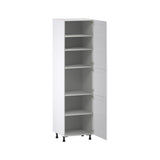 Hugo&Borg Rosemont 24-in W x 89.5-in H x 24-in D Glacier White Pantry Fully Assembled Cabinet (Flat Panel Shaker Door Style)