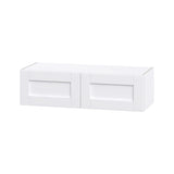Hugo&Borg Rosemont 36-in W x 10-in H x 14-in D Glacier White Wall Fully Assembled Cabinet (Flat Panel Shaker Door Style)