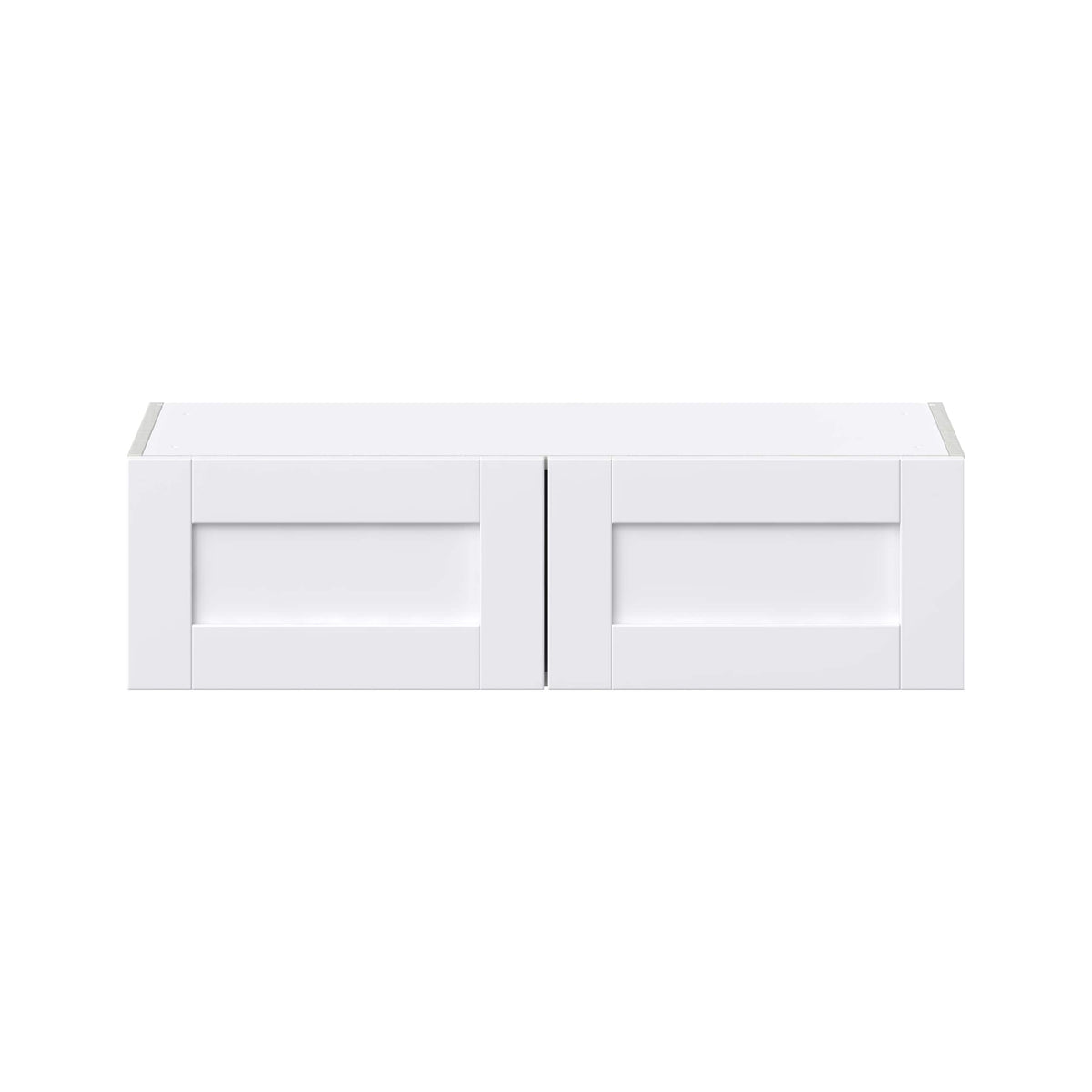 Hugo&Borg Rosemont 36-in W x 10-in H x 14-in D Glacier White Wall Fully Assembled Cabinet (Flat Panel Shaker Door Style)