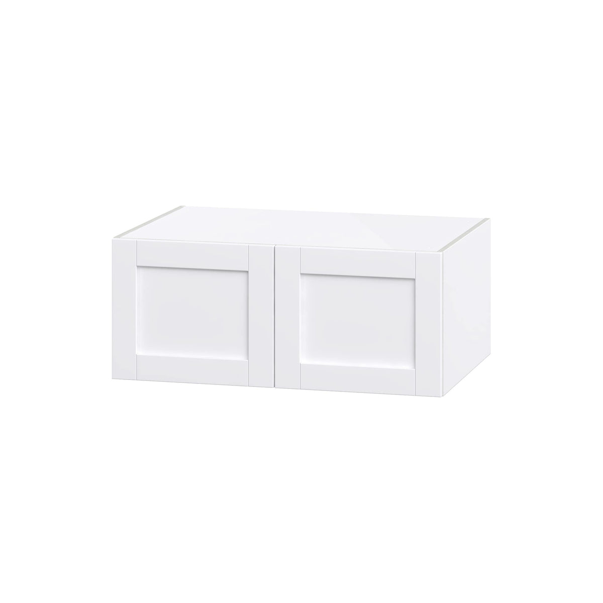 Hugo&Borg Rosemont 36-in W x 15-in H x 24-in D Glacier White Wall Fully Assembled Cabinet (Flat Panel Shaker Door Style)
