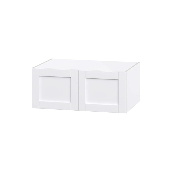 Hugo&Borg Rosemont 36-in W x 15-in H x 24-in D Glacier White Wall Fully Assembled Cabinet (Flat Panel Shaker Door Style)