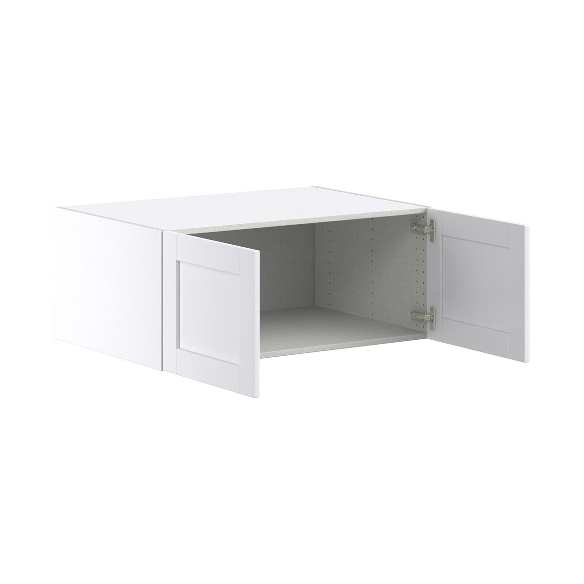 Hugo&Borg Rosemont 36-in W x 15-in H x 24-in D Glacier White Wall Fully Assembled Cabinet (Flat Panel Shaker Door Style)