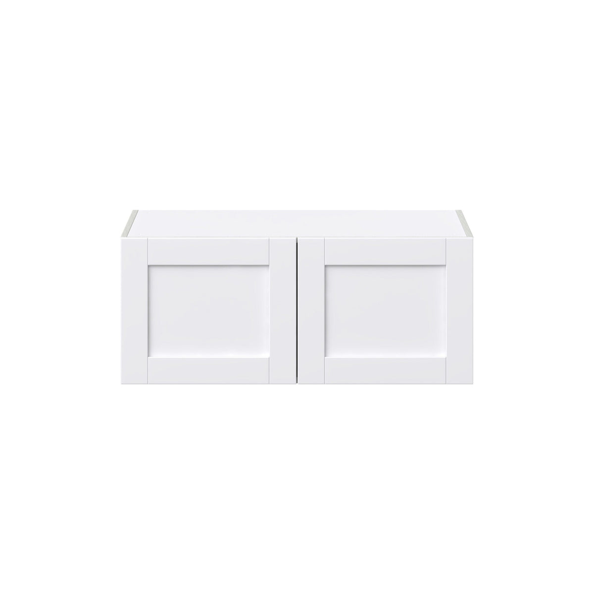 Hugo&Borg Rosemont 36-in W x 15-in H x 24-in D Glacier White Wall Fully Assembled Cabinet (Flat Panel Shaker Door Style)